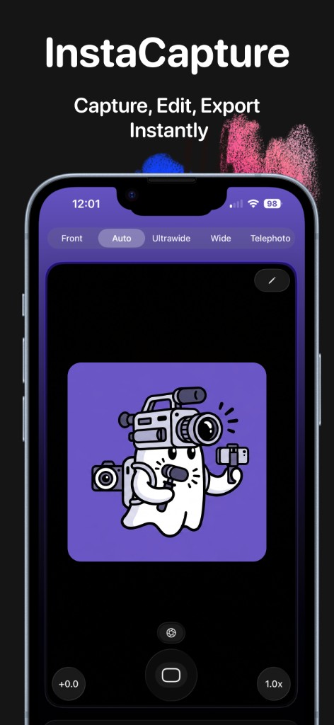 Instacapture iOS camera app
